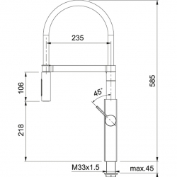 Bateria Franke Crystal Semi-Pro czarne szkło 115.0474.627